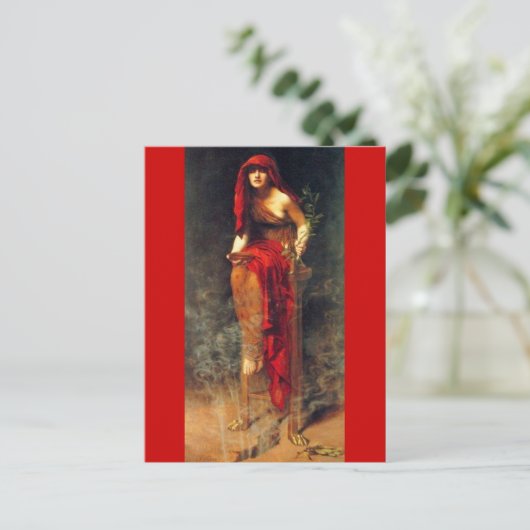 Priestess of Delphi Briefkaart (Staand voorkant)