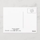 Priestess of Delphi Briefkaart (Achterkant)