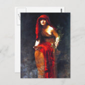 Priestess of Delphi ~ Collier Fine Art Painting Briefkaart (Voorkant / Achterkant)