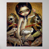 Priestess of Nyarlathotep ART PRINT egypt gothic (Voorkant)