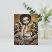 "Priestess of Nyarlathotep" Briefkaart (Staand voorkant)