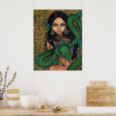 Priestess of Quetzalcoatl Art Print Aztec Dragon (Keuken)