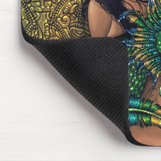 "Priestess of Quetzalcoatl" Mousepad Muismat (Hoek)