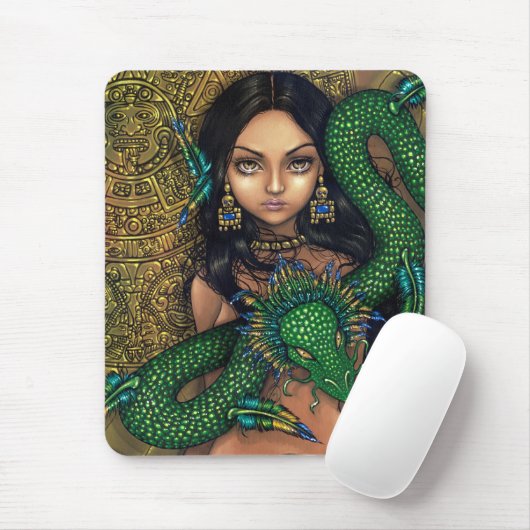 "Priestess of Quetzalcoatl" Mousepad Muismat (Met muis)