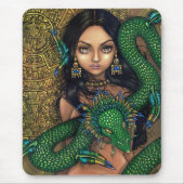 "Priestess of Quetzalcoatl" Mousepad Muismat (Voorkant)