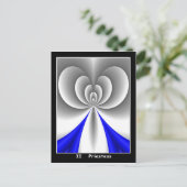 Priestess Tarot-kaart Briefkaart (Staand voorkant)