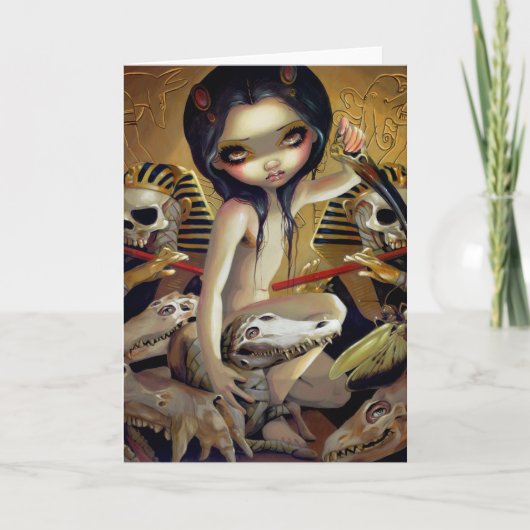 "Priestess van" Wenskaart Nyarlathotep Kaart (Voorkant)