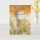 Priesthood Ordination, naam & datum, L Kaart (Gele Bloem)