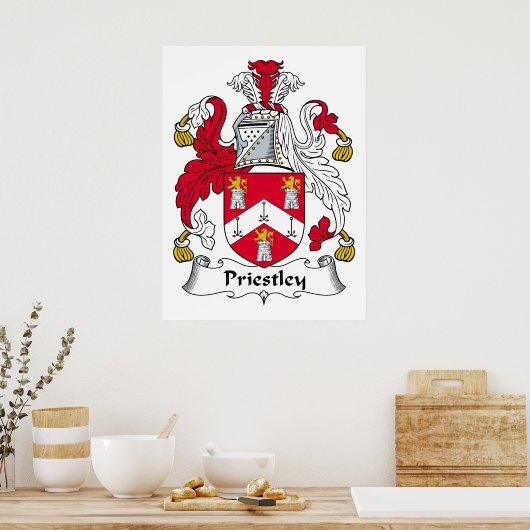 Priestley Family Crest Poster (Keuken)