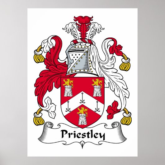 Priestley Family Crest Poster (Voorkant)