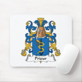 Prieur Family Crest Muismat (Met muis)