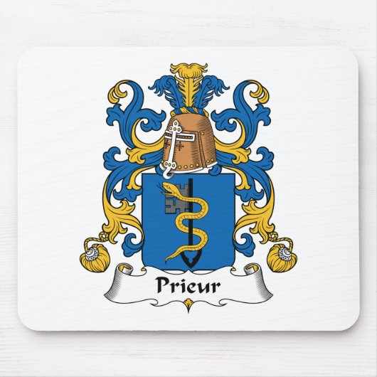 Prieur Family Crest Muismat (Voorkant)