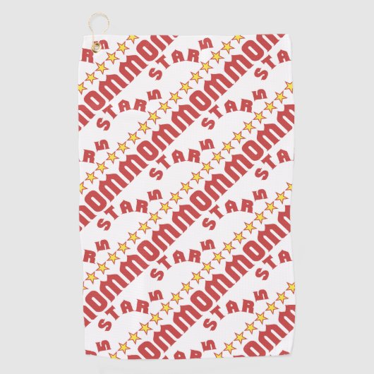 Prijs 5-sterrenmoeder Tegel Golfhanddoek (Voorkant)
