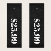 Prijs Alleen Chalkboad Skinny Clothing Hang Label Mini Visitekaartjes (Voorkant /achterkant)