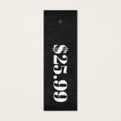 Prijs Alleen Chalkboad Skinny Clothing Hang Label Mini Visitekaartjes (Achterkant)