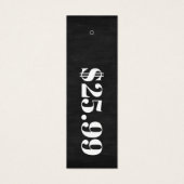 Prijs Alleen Chalkboad Skinny Clothing Hang Label Mini Visitekaartjes (Voorkant)