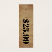 Prijs Alleen karton Skinny Clothing Hang Label Mini Visitekaartjes (Achterkant)