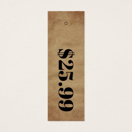 Prijs Alleen karton Skinny Clothing Hang Label Mini Visitekaartjes (Voorkant)