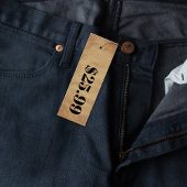 Prijs Alleen karton Skinny Clothing Hang Label Mini Visitekaartjes