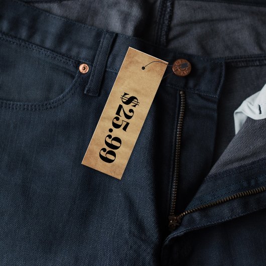 Prijs Alleen karton Skinny Clothing Hang Label Mini Visitekaartjes