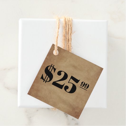 Prijs Alleen Label plakkleding (In situ)