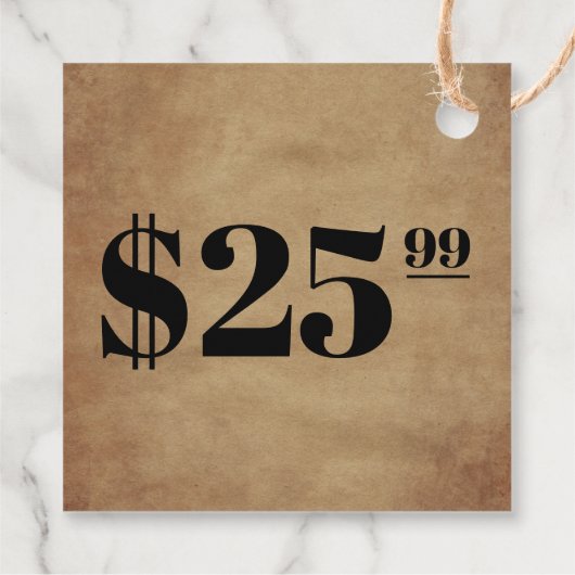 Prijs Alleen Label plakkleding (Achterkant)