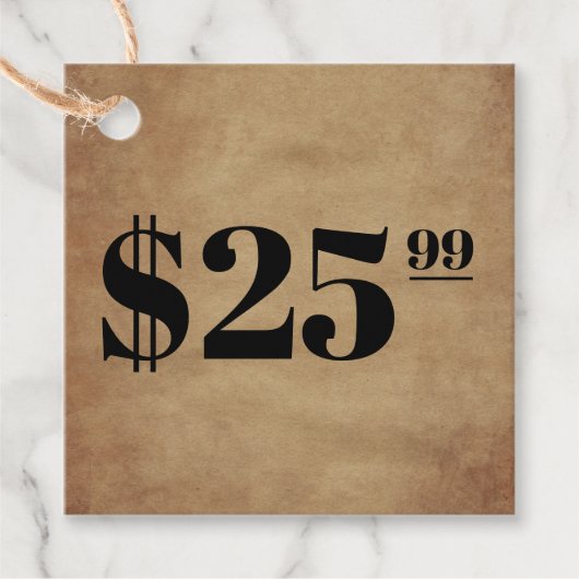 Prijs Alleen Label plakkleding (Voorkant)