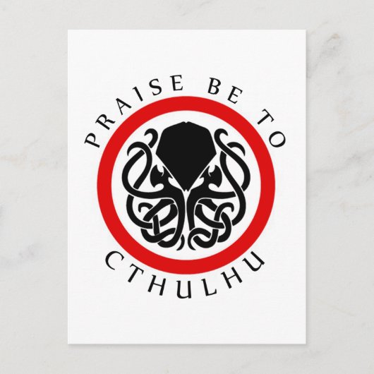 Prijs BE naar Cthulhu Briefkaart (Voorkant)