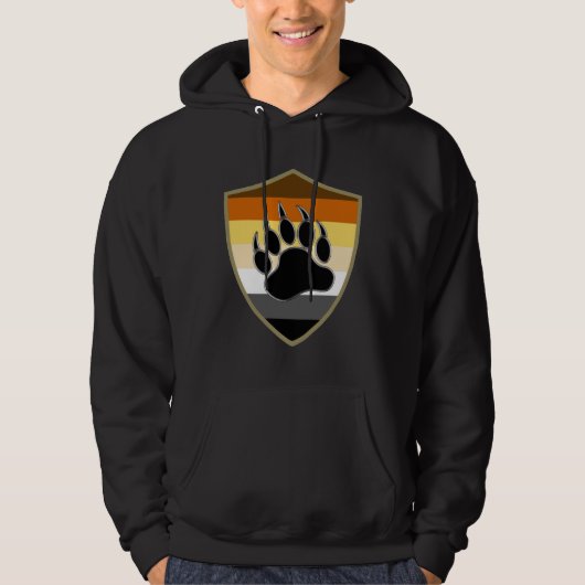 PRIJS BEER PRIJS BEER PAW SHIELD HOODIE (Voorkant)