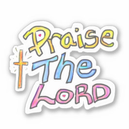 Prijs de Christelijke quote van de Heer met het Kr Sticker