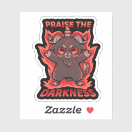 Prijs de duisternis sticker