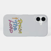 Prijs de Heer Christelijk Quote iPhone 16 Hoesje (Achterkant horizontaal)