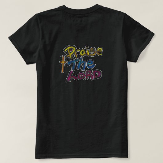 Prijs de Heer Christelijk T-shirt (Design achterkant)