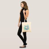 Prijs de Heer Duif Boodschappentas Tote Bag (Voorkant (model))
