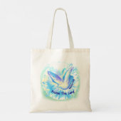 Prijs de Heer Duif Boodschappentas Tote Bag (Achterkant)