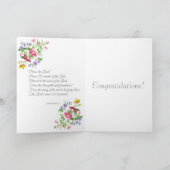 Prijs de Heer Floral customize Kaart (Binnen)