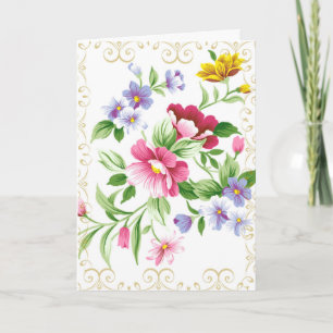 Prijs de Heer Floral customize Kaart