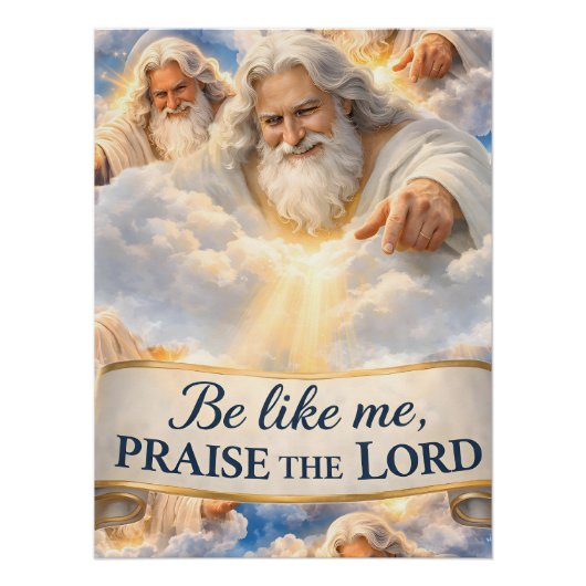 Prijs de Heer hemelposter Perfect Poster (Voorkant)