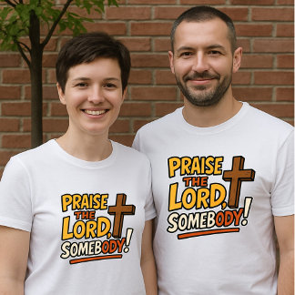 Prijs de Heer Iemand! - Cross Unisex T-Shirt
