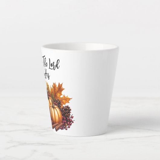 Prijs de Heer Latte Mok (Voorkant)