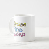 ‘Prijs de Heer’ met Christelijke dames Koffiemok (Voorkant links)