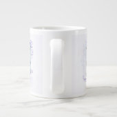 "Prijs De Heer" pastel periwinkleblauw Grote Koffiekop (Achterkant)