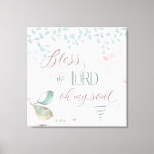 Prijs de Heer - Ps 103:1 Canvas Afdruk (Voorkant)