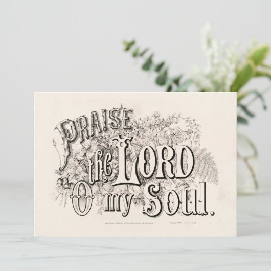 Prijs de Heer van mijn ziel | Currier & Ives (Staand voorkant)