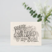 Prijs de Heer van mijn ziel | Currier & Ives Briefkaart (Staand voorkant)