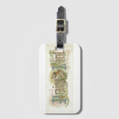 Prijs de Heer Vintage Christelijke Kunst  Bagagelabel (Voorkant (verticaal))