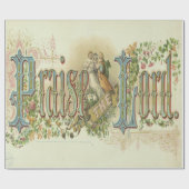 Prijs de Heer Vintage Christelijke Kunst Cadeaupapier (Vlak)