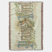 Prijs de Heer Vintage Christelijke Kunst Deken (Voorkant Verticaal)