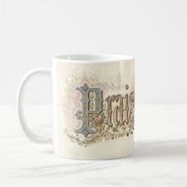 "Prijs De Heer" Vintage Christelijke Kunst gedempt Koffiemok