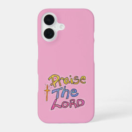 Prijs de Here Christelijk Roze iPhone 16 Hoesje